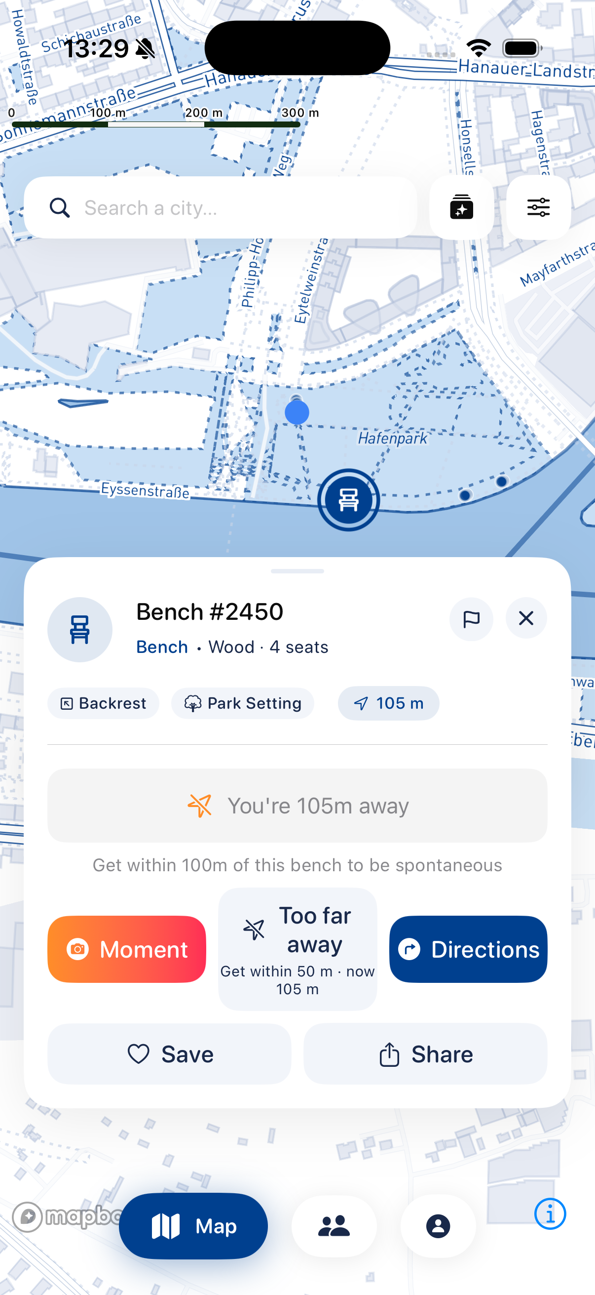 bench app screen 6